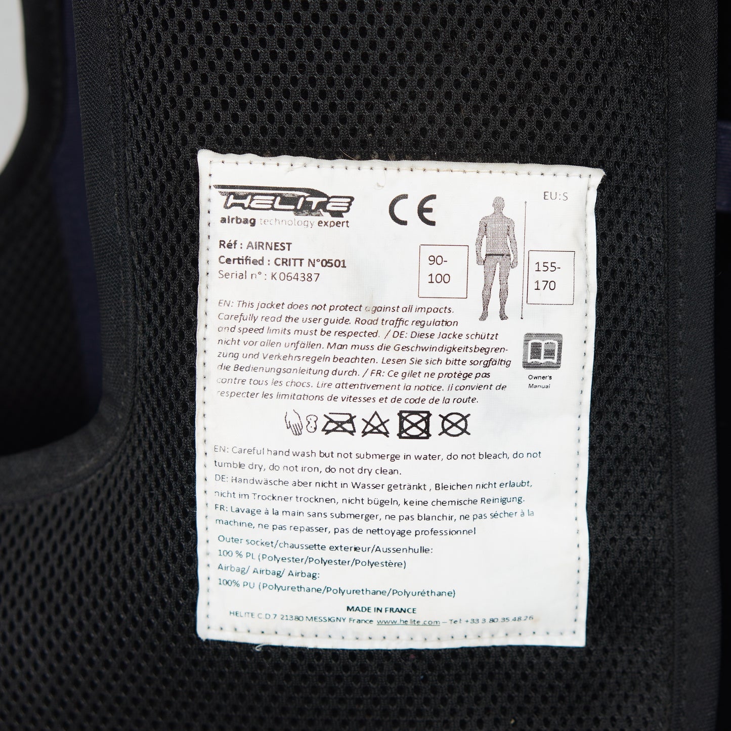 Airbagväst Helite | S