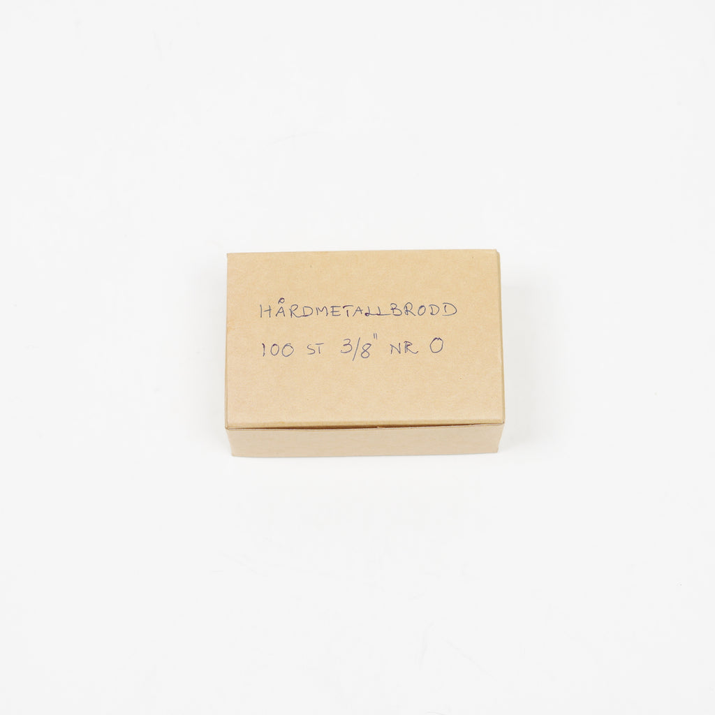 Isbrodd Hårdmetall #0 100st | 3/8''