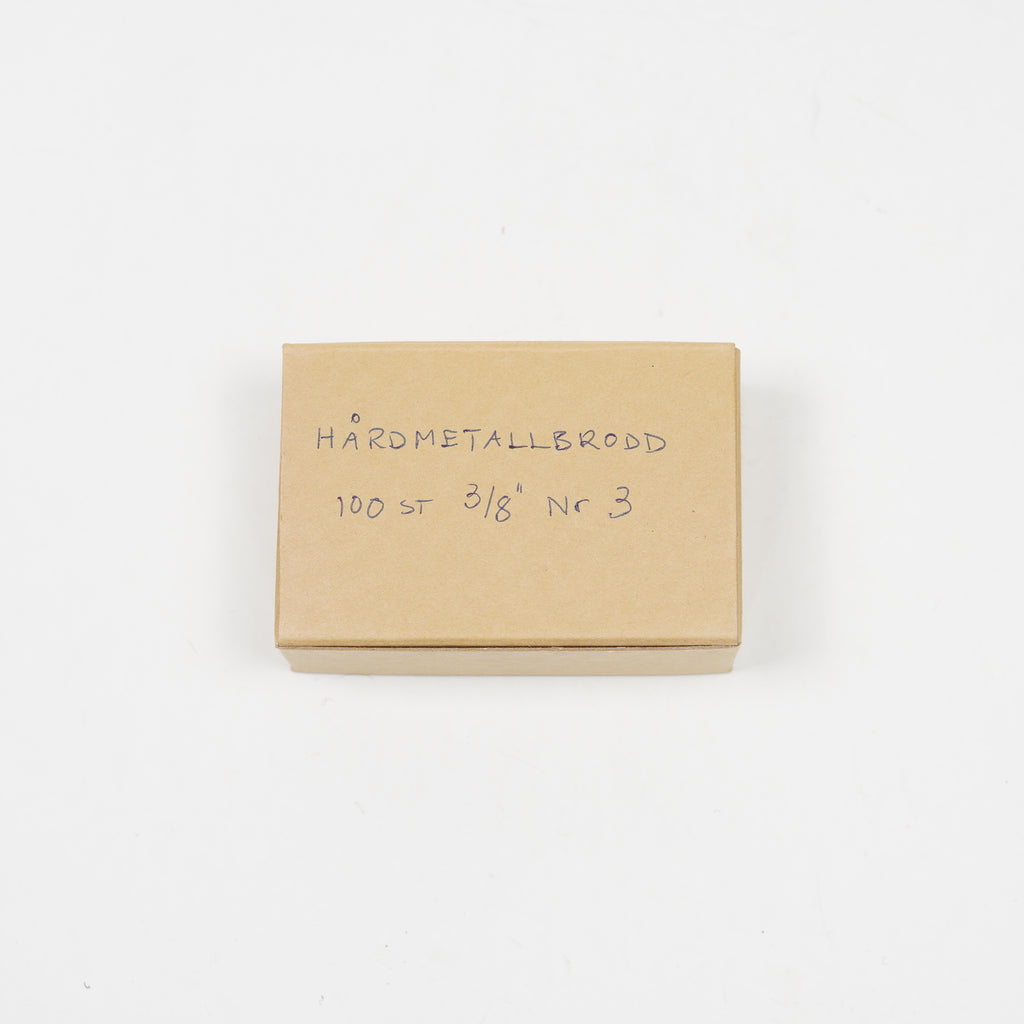 Isbrodd Hårdmetall #3 100st | 3/8''